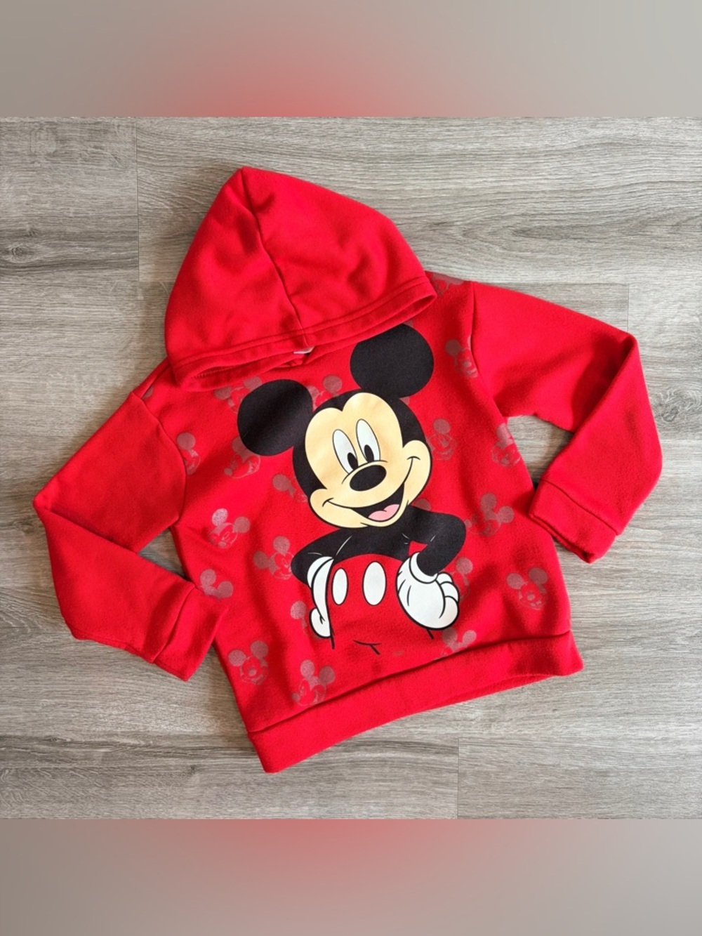 Disney Mickey Mouse little girls red hoodie